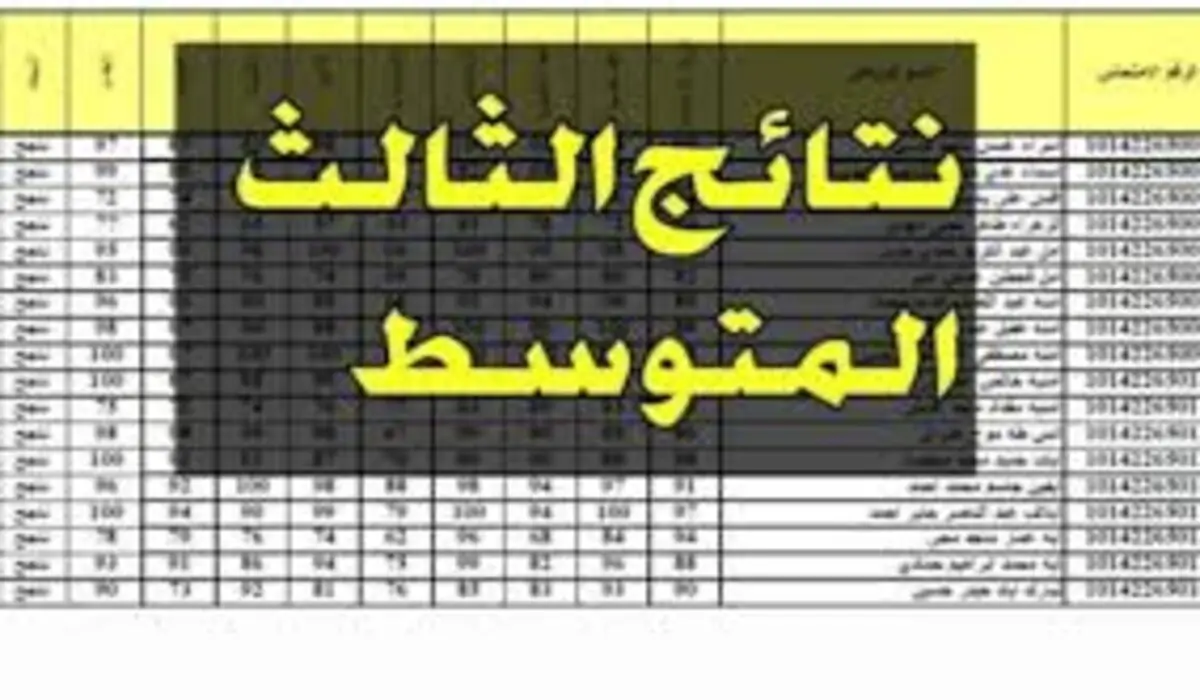 “epedu.gov.iq” لينك استخراج نتائج الثالث متوسط 2024 دور أول من موقع نتائجنا وملازمنا وعبر وزارة التربية العراقية بالرقم الامتحاني