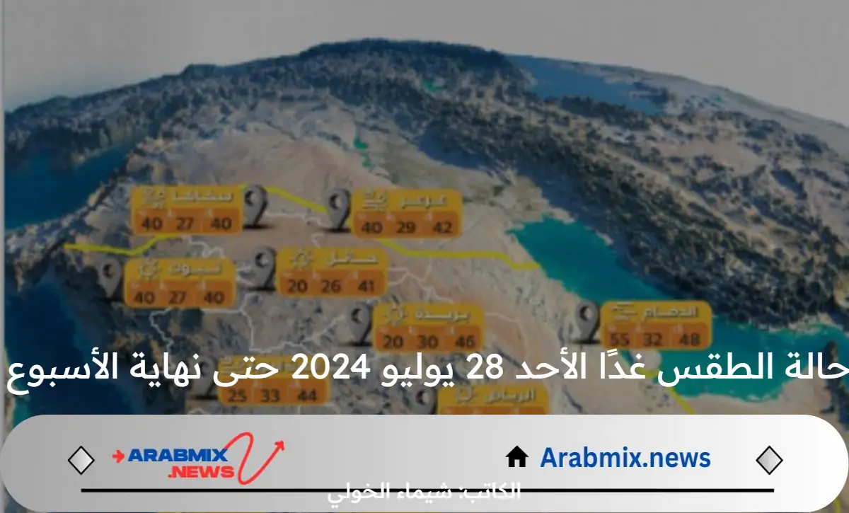 عاجل .. تقرير المركز الوطني للأرصاد الجوية السعودية يكشف حالة الطقس غدًا الأحد 28 يوليو 2024 حتى نهاية الأسبوع