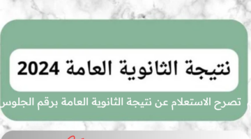 متاح الآن.. الاستعلام عن نتيجة الثانوية العامة برقم الجلوس عبر موقع وزارة التربية والعليم